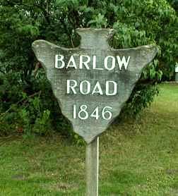 Barlow Road Sign