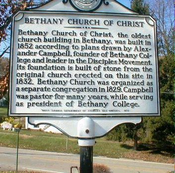 Sign at Old Bethany Church