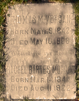 Headstone of T. M. Morgan