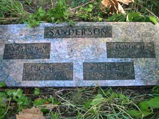 Headstone of Eugene Sanderson